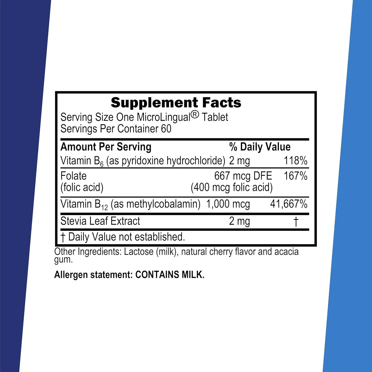 قرص زیر زبانی ویتامین ب-۱۲ متیل کوبالامین ۱۰۰۰ میکروگرم، ب-۶ و فولیک اسید ۴۰۰ میکروگرم سوپریور سورس - پشتیبانی از سلامت مغز و قلب - ۶۰ عدد قرص حل شونده زیر زبانی