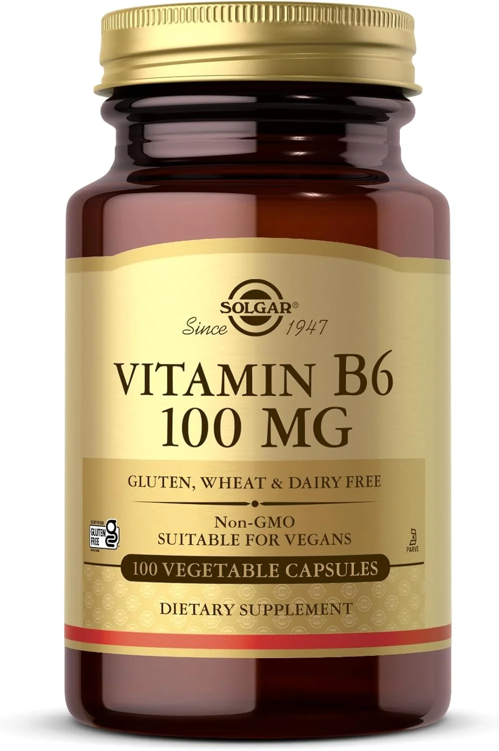 سولگار ویتامین ب۶ ۱۰۰ میکروگرم (پیریدوکسین) ۱۰۰ کپسول