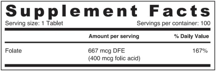 قرص فولیک اسید 400 میکروگرم سان شاین نوتریشن | حاوی ویتامین B9 | پشتیبانی از دوران قبل و اوایل بارداری | پشتیبانی از عملکرد سالم بدن | 100 عدد