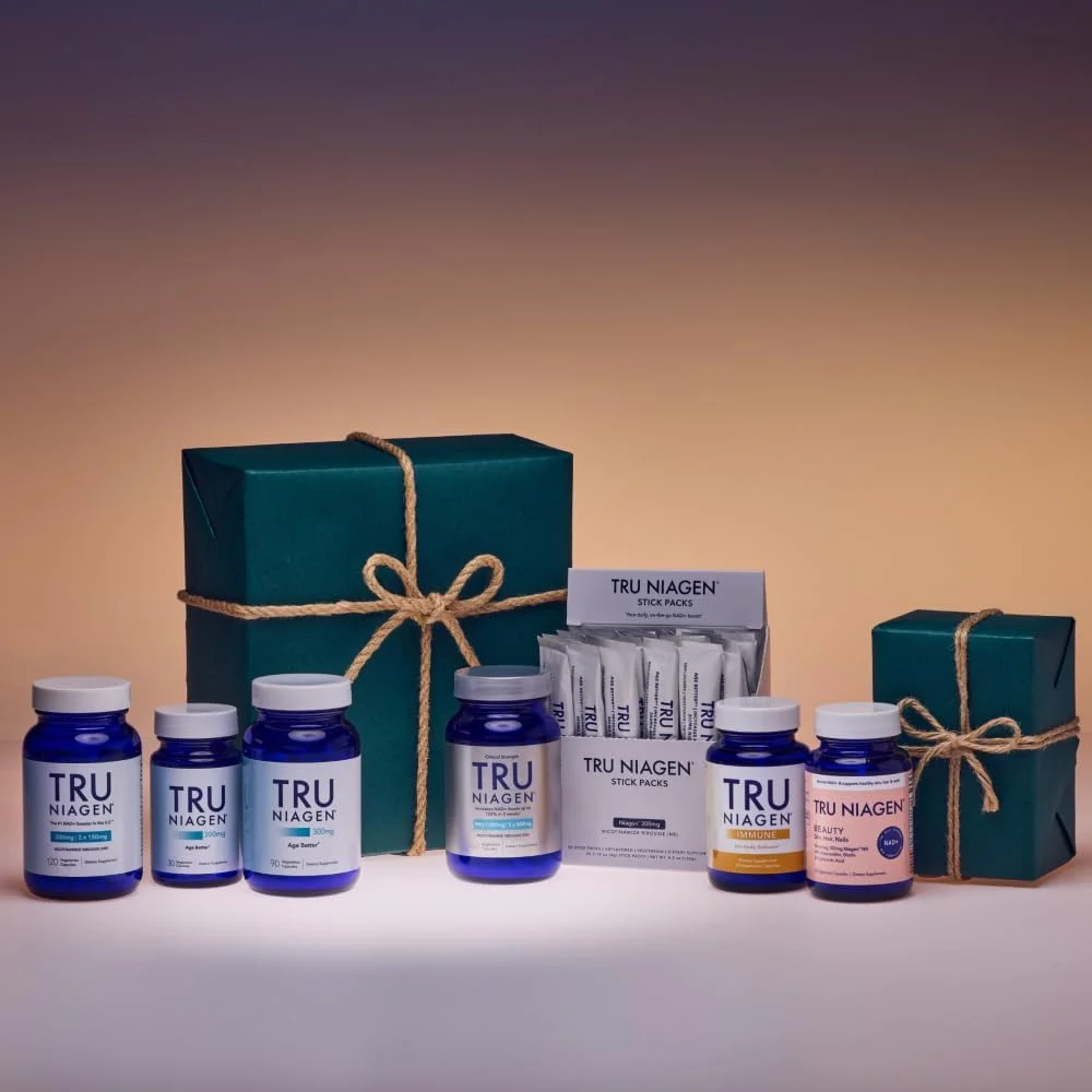 مکمل NAD ثبت شده TruNiagen برای ضد پیری و بازسازی سلولی، 300 میلی گرم نیاژن، 30 سروینگ | پشتیبانی از انرژی سلولی، مغز و عضله | نیکوتین آمید ریبوزید (NR) روزانه 1 عدد | 2 بطری
