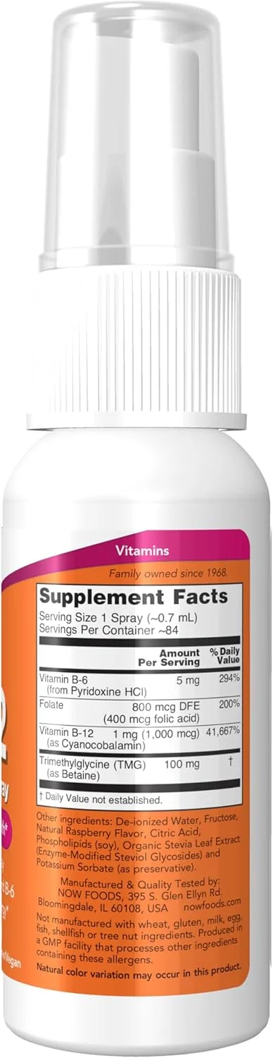 اسپری لیپوزومی ویتامین ب-۱۲ ناو فودز، ۵۹ میلی لیتر