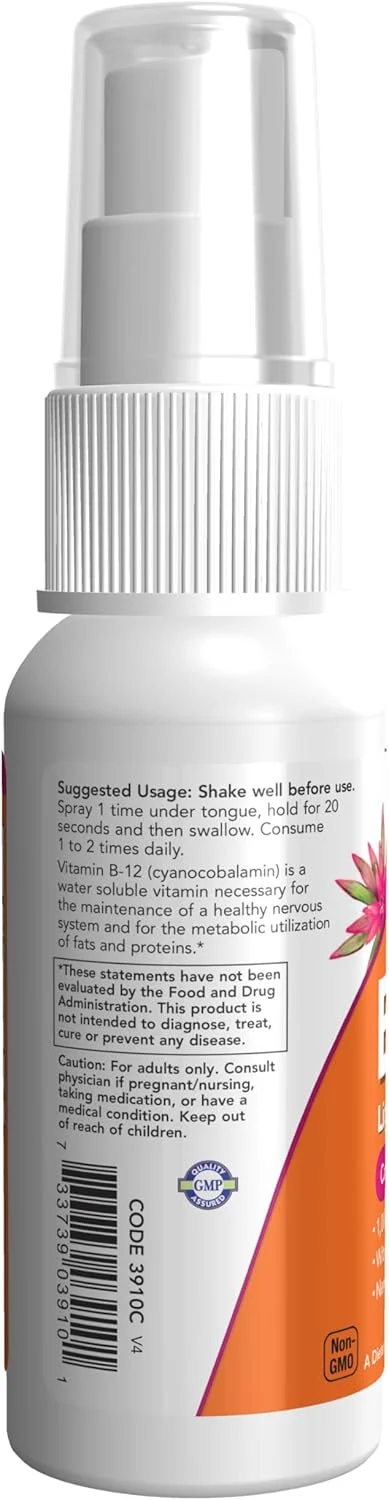 اسپری لیپوزومی ویتامین ب-۱۲ ناو فودز، ۵۹ میلی لیتر