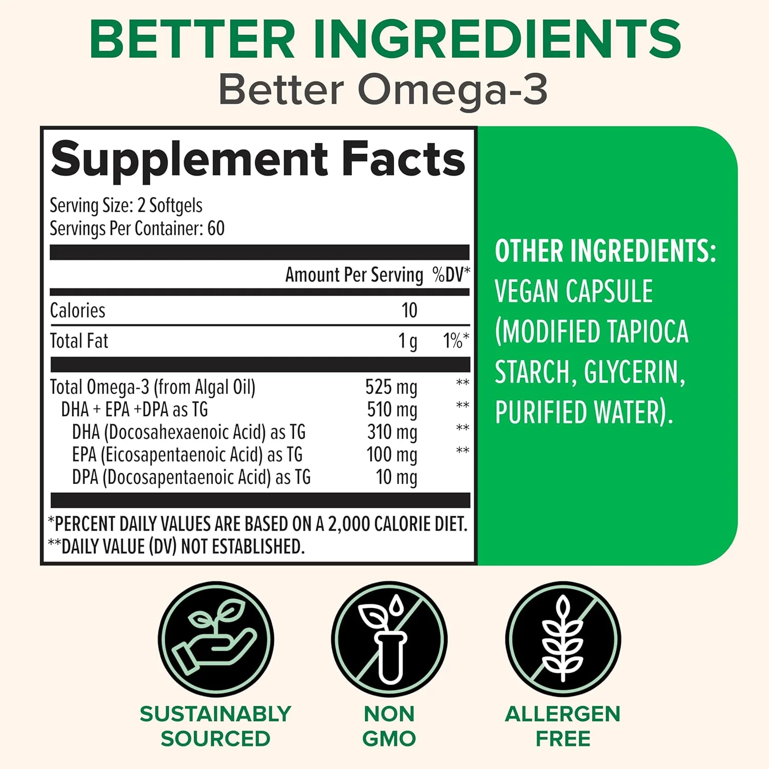 امگا 3 گیاهی Zenwise Health با امگا Life's، 120 سافت ژل