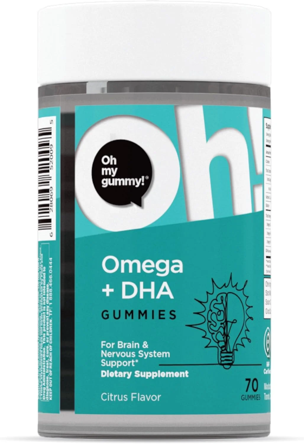 پاستیل روغن ماهی امگا 3 - مکمل امگا 3 DHA با قدرت مضاعف برای بزرگسالان و کودکان - ویتامین های قلب، مفاصل و مغز - 70 پاستیل