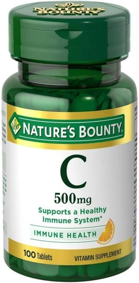 قرص ویتامین C Nature's Bounty، هر عدد 500 میلی گرم قرص ویتامین C Nature's Bounty، هر عدد 500 میلی گرم