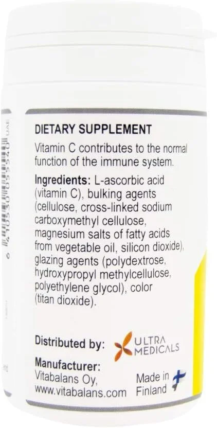 سی-مکس ویتامین C 500 میلی گرم، پشتیبانی از سیستم ایمنی، وگان، بدون شکر، بدون لاکتوز، بدون گلوتن، 100 قرص.