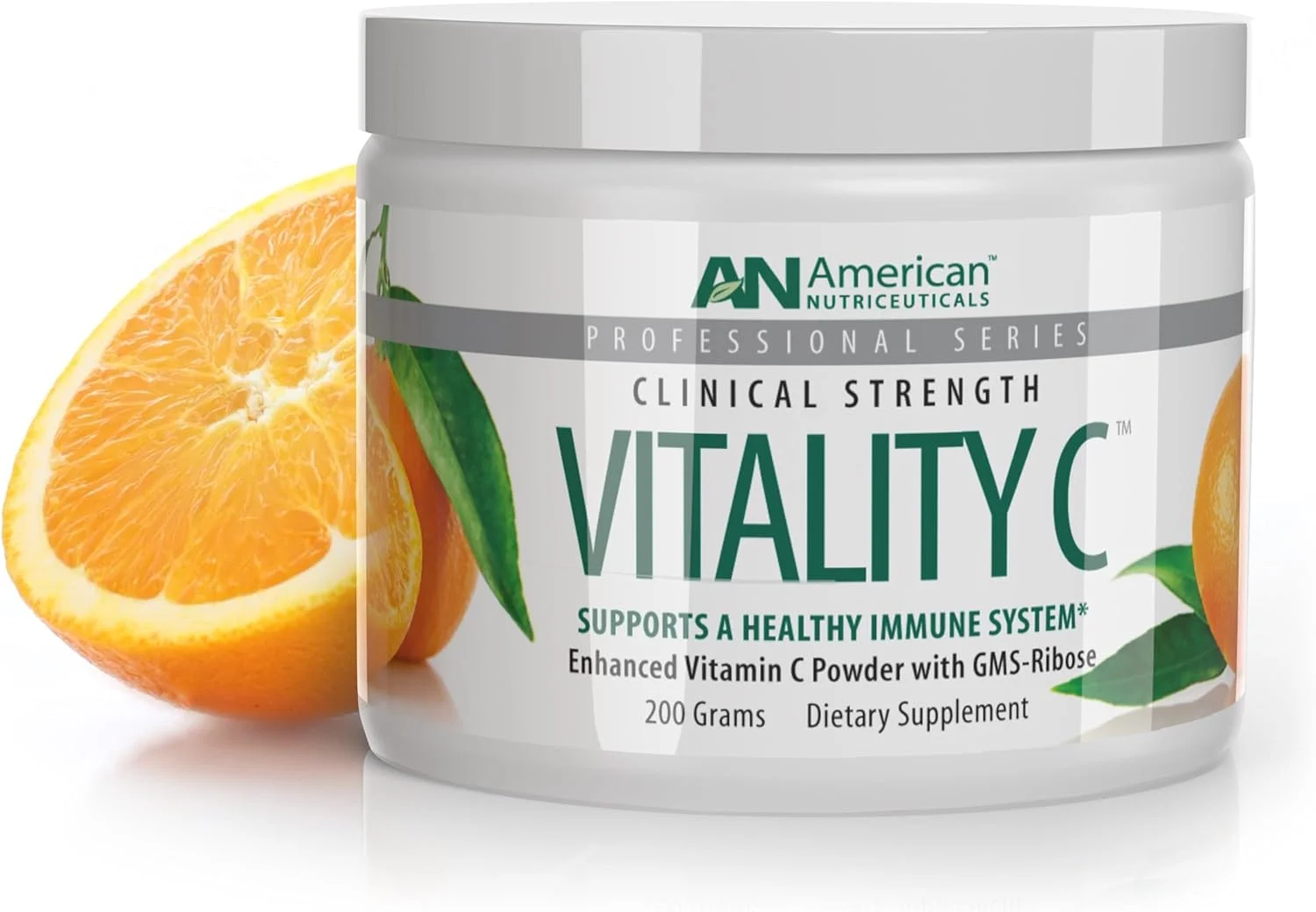 پودر ویتامین C با قدرت فوق العاده بالا American Nutriceuticals Vitality C بدون ناراحتی معده، جذب پیشرفته، PH خنثی با کمپلکس ریبوز GMS، 200 گرم پودر ویتامین C با قدرت فوق العاده بالا American Nutriceuticals Vitality C بدون ناراحتی معده، جذب پیشرفته، PH خنثی با کمپلکس ریبوز GMS، 200 گرم
