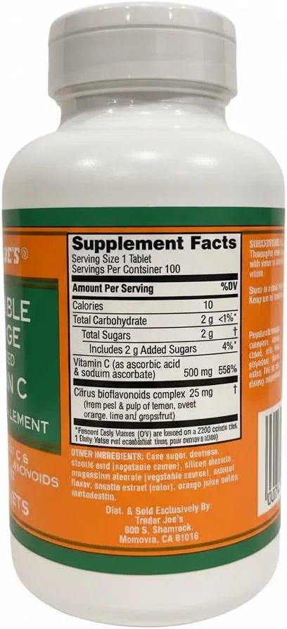 ویتامین C جویدنی با طعم پرتقال