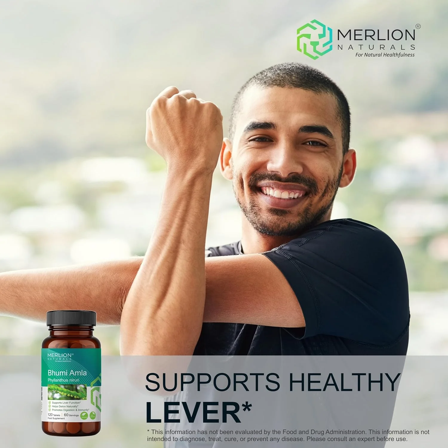 قرص های بهومی آملا از Merlion Naturals | Phyllanthus niruri | 500 میلی گرم (120 قرص) قرص های بهومی آملا از Merlion Naturals | Phyllanthus niruri | 500 میلی گرم (120 قرص)