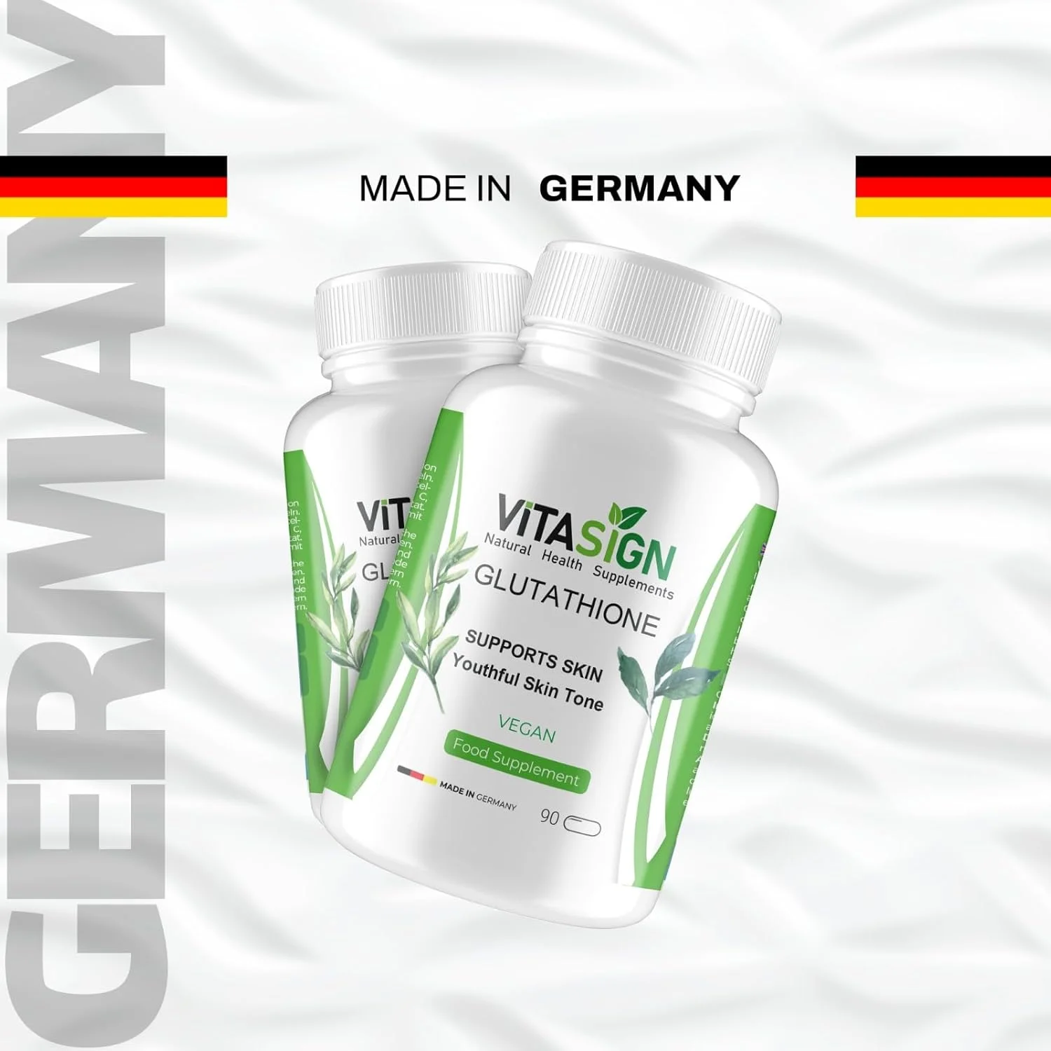 گلوتاتیون ممتاز، کپسول های گیاهی، 90 عدد - پشتیبانی از پوست و رنگ پوست جوان