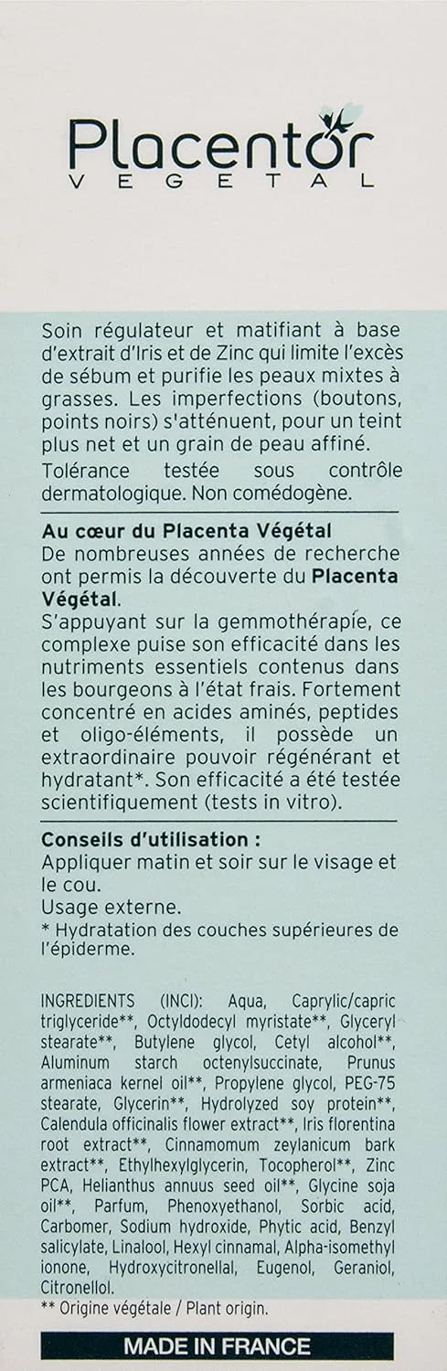 کرم تنظیم کننده پوست پلاسنتور، ۵۰ میلی لیتر