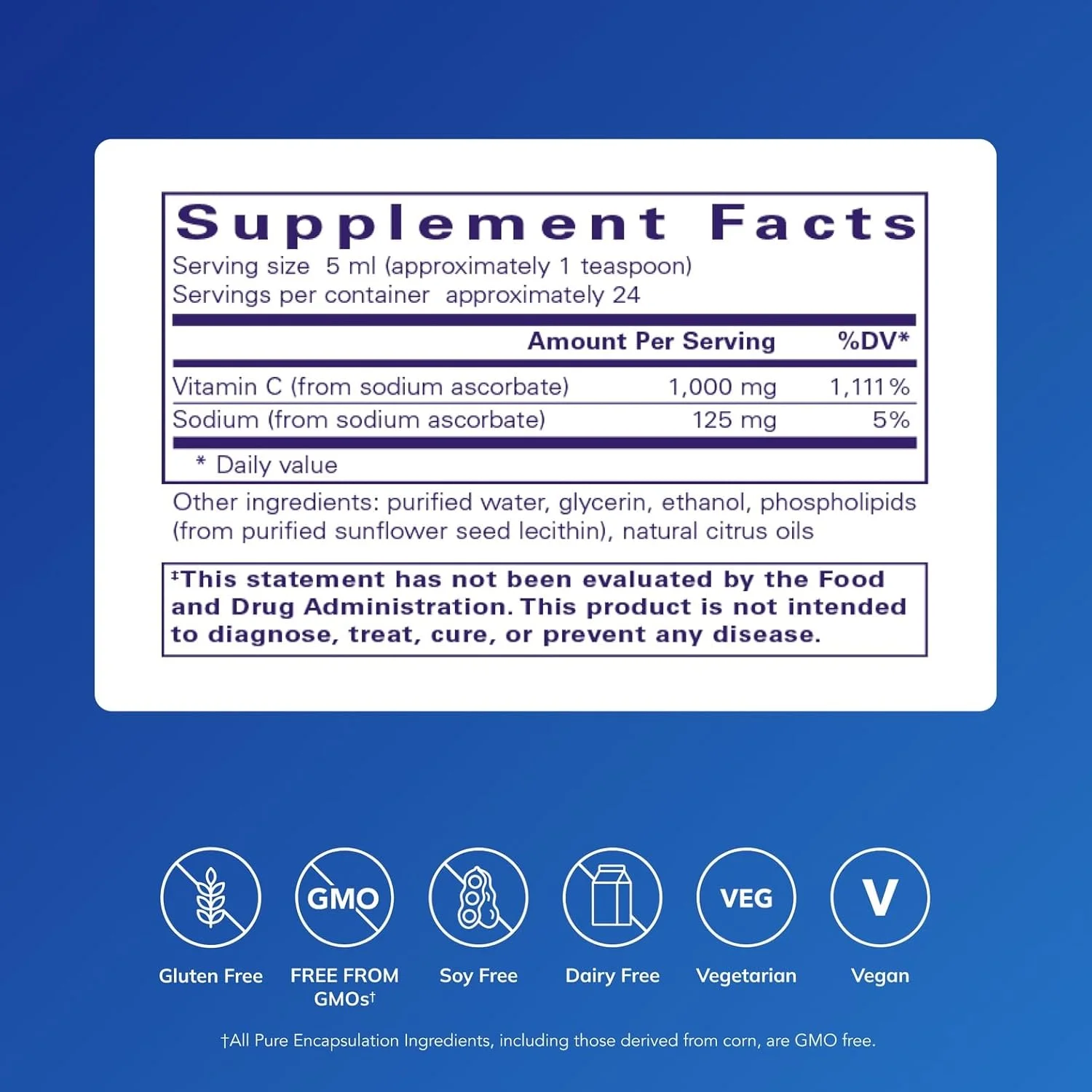 ویتامین C لیپوزومال Pure Encapsulations | پشتیبانی از عملکرد سلولی، دفاع آنتی اکسیدانی و سلامت سیستم ایمنی* | 4 fl. oz.