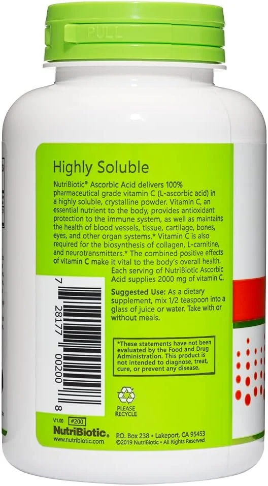 پودر آسکوربیک اسید نوتری بایوتیک 226 گرم