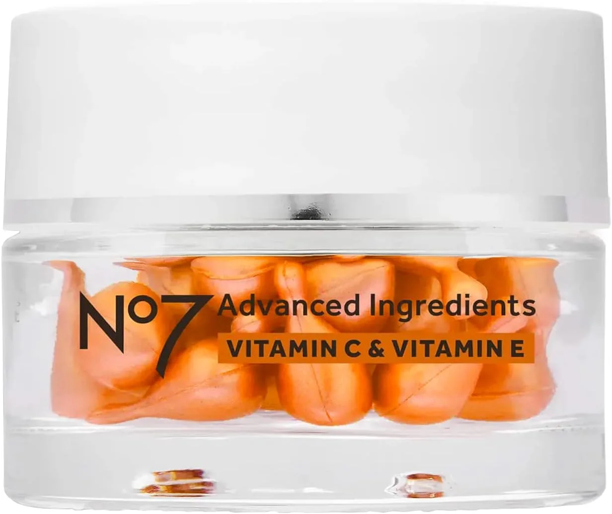 کپسول های ویتامین C و ویتامین صورت No7 Boots Advanced Ingredients، بسته 30 عددی
