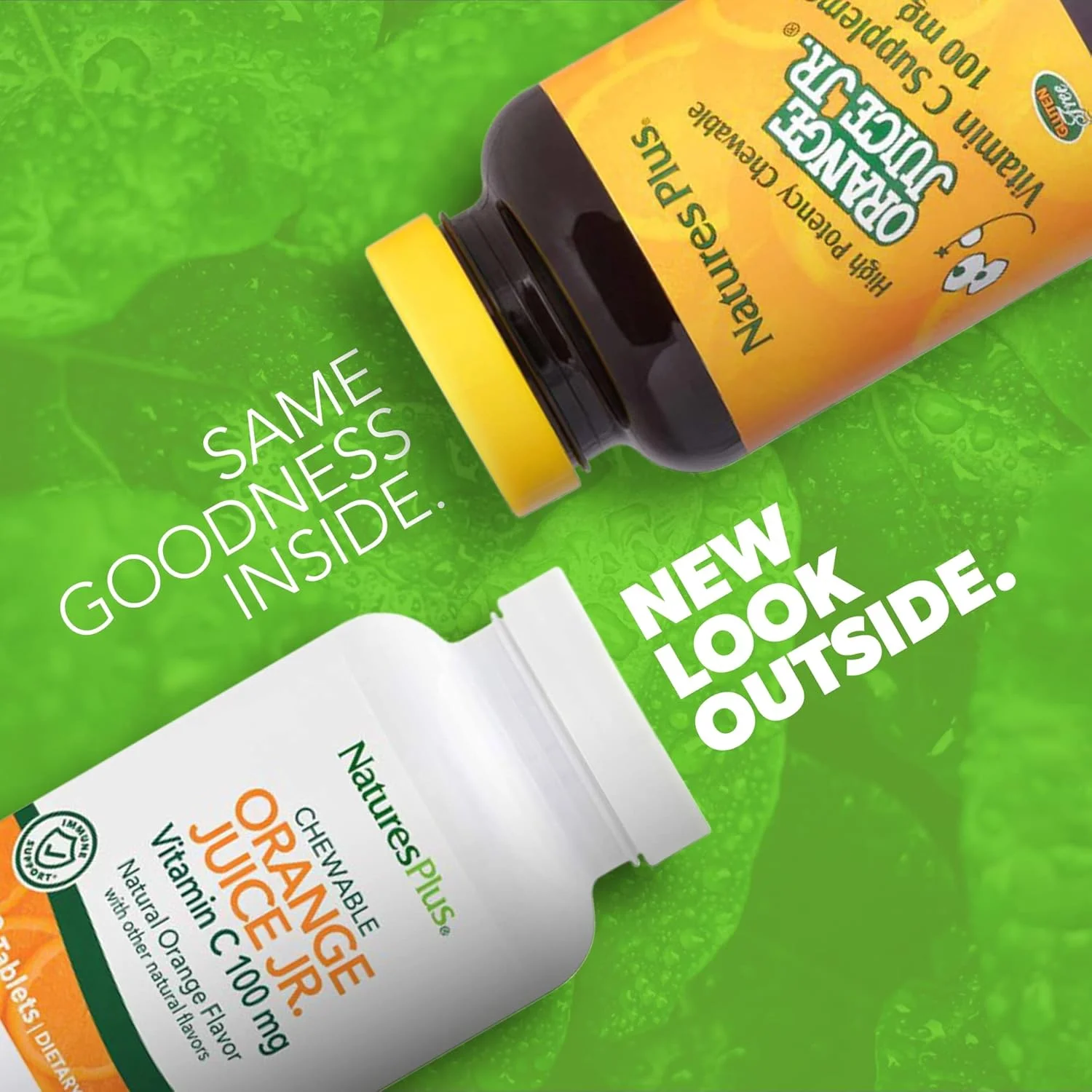 Nature's Plus آب پرتقال جونیور، مکمل ویتامین C - 100 میلی گرم، 180 قرص