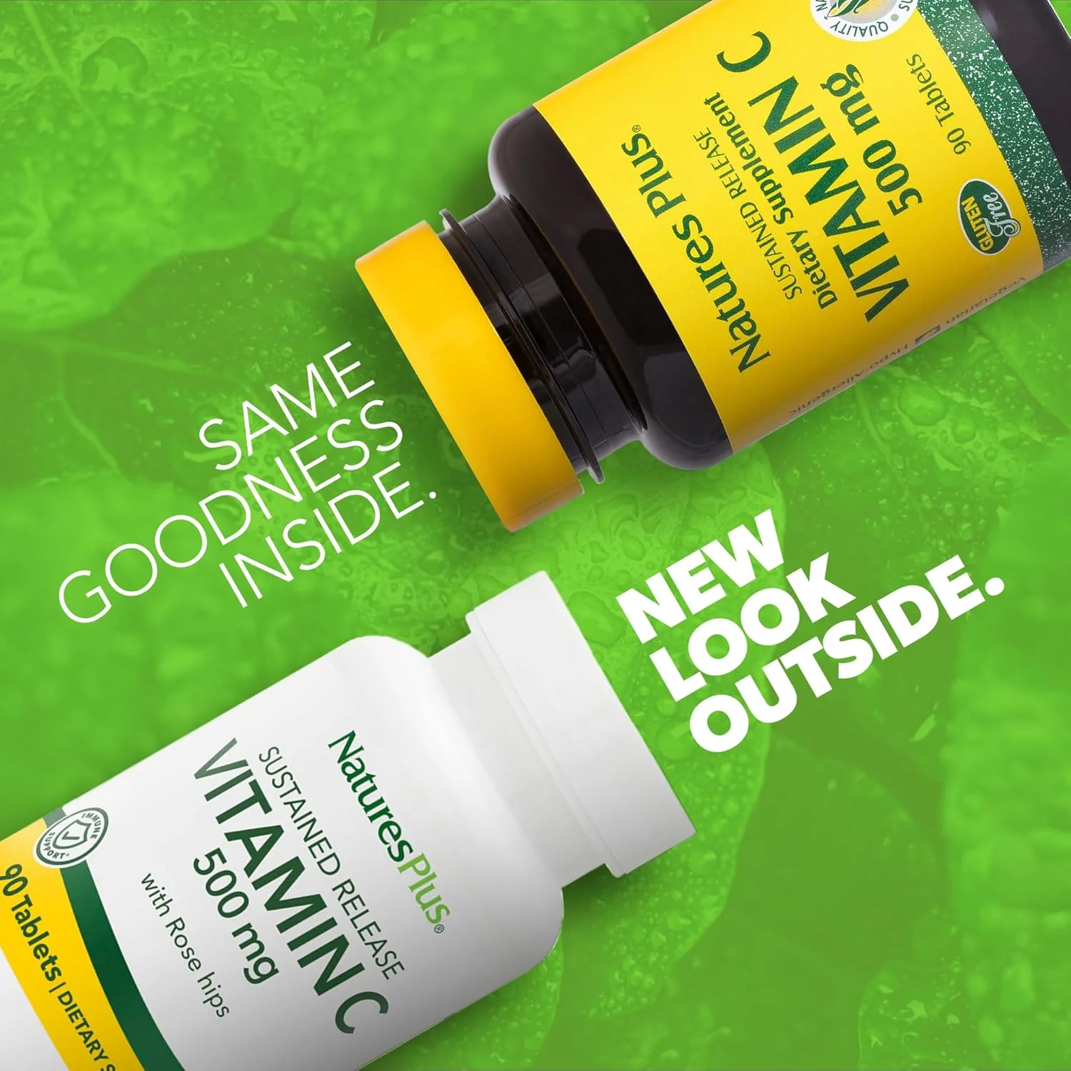 نچرالز پلاس ویتامین ث 500 با رزهیپ، 90 قرص - مکمل های انرژی، مناسب برای گیاهخواران، بدون گلوتن