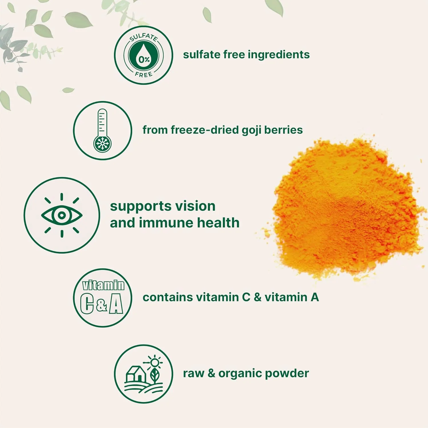 پودر گوجی ارگانیک میکرو اینگرِدیِنتس، ۴۵۰ گرم | منبع میوه ۱۰۰٪ طبیعی | بدون سولفات و افزودنی | طعم عالی برای نوشیدنی ها، میان وعده ها و نوشیدنی ها | غیر GMO و وگان