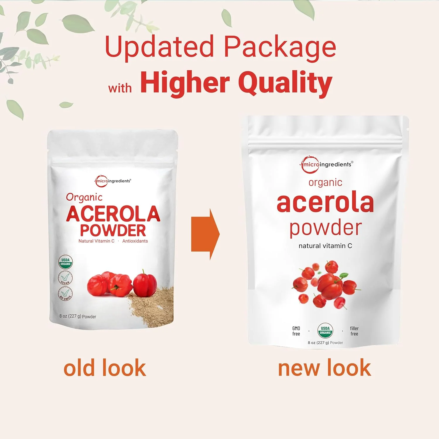 پودر خالص گیلاس آسرولا، ارگانیک، ویتامین C ارگانیک طبیعی برای تقویت سیستم ایمنی، 226 گرم، بهترین سوپرفودها برای نوشیدنی، اسموتی و نوشیدنی ها، مناسب برای گیاهخواران، محصول برزیل