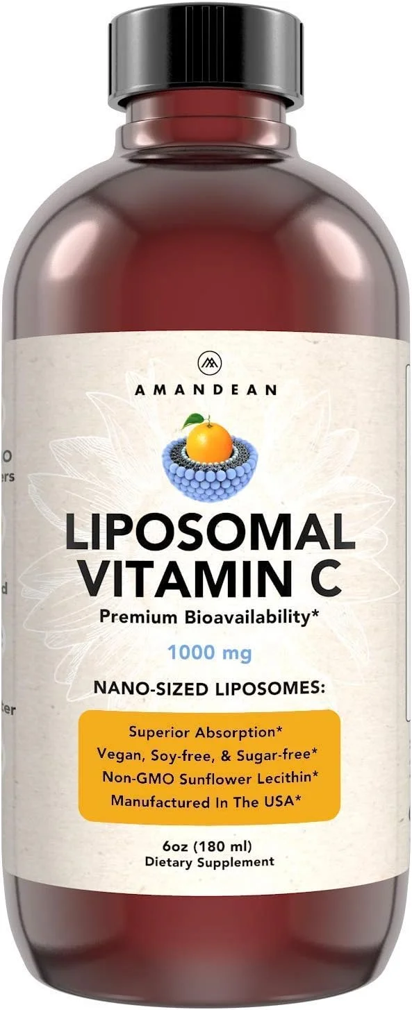 مکمل ویتامین C لیپوزومی مایع 1000 میلی گرم. بهتر از کپسول. پشتیبانی از سیستم ایمنی، سلامت پوست، تولید کلاژن. تحویل سریع آنتی اکسیدان. فراهمی زیستی بالا. Quali®-C، بدون سویا، وگان غیر GMO.