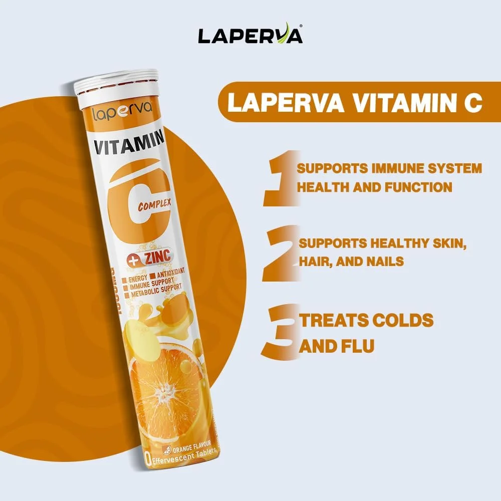 قرص ویتامین C + زینک 1000 میلی گرمی لاپروا 20 عددی