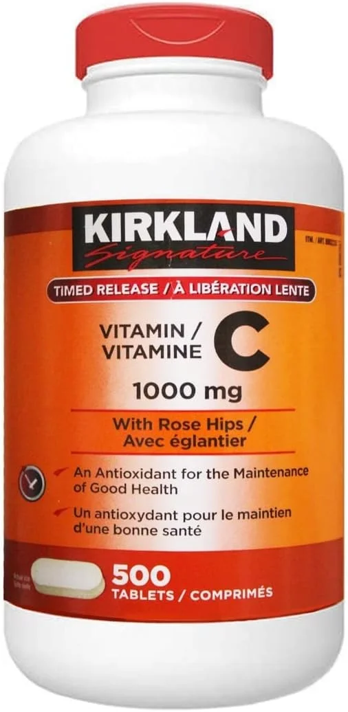ویتامین ث ۱۰۰۰ میلی گرم Kirkland Signature با گل رز، ۵۰۰ عدد