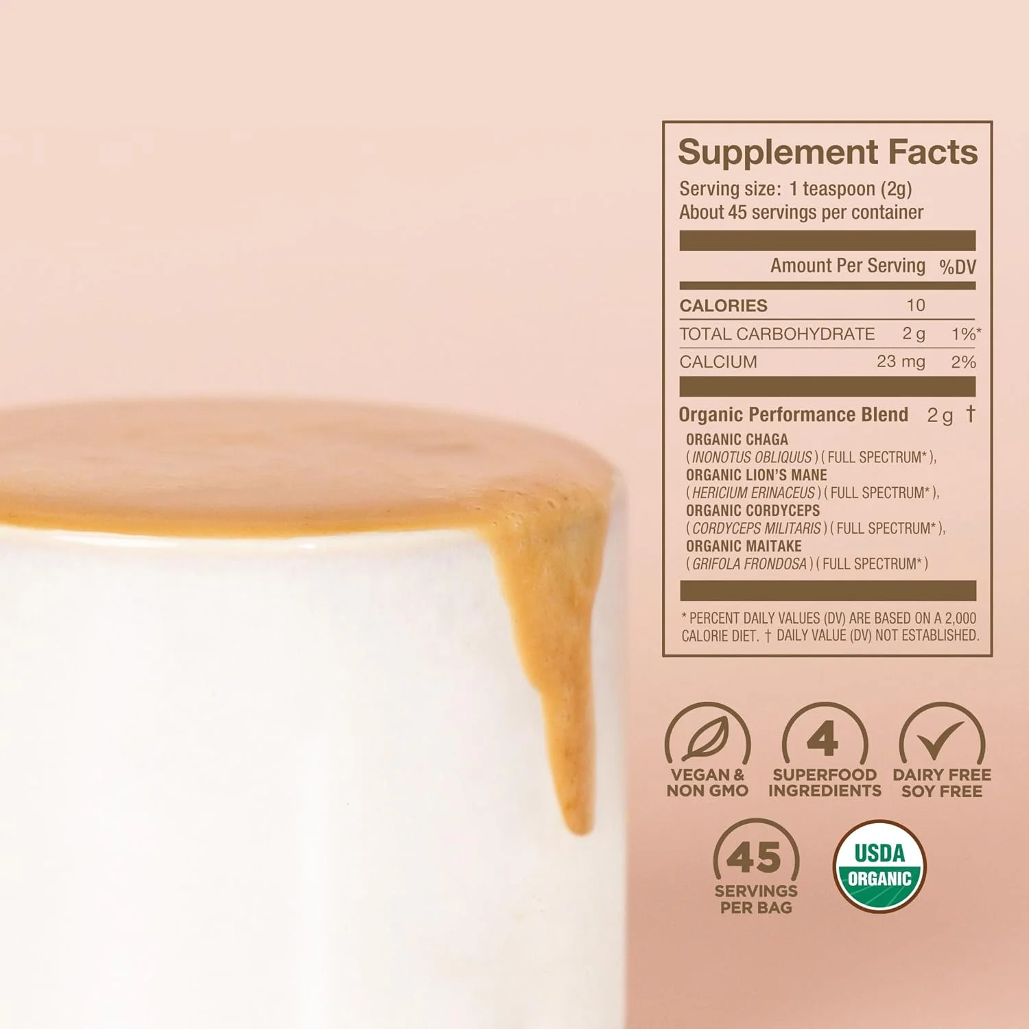 مکمل قارچ سوپرفود لایرد - قارچ های مغذی برای کمک به حفظ انرژی شما، بسته 90 گرمی