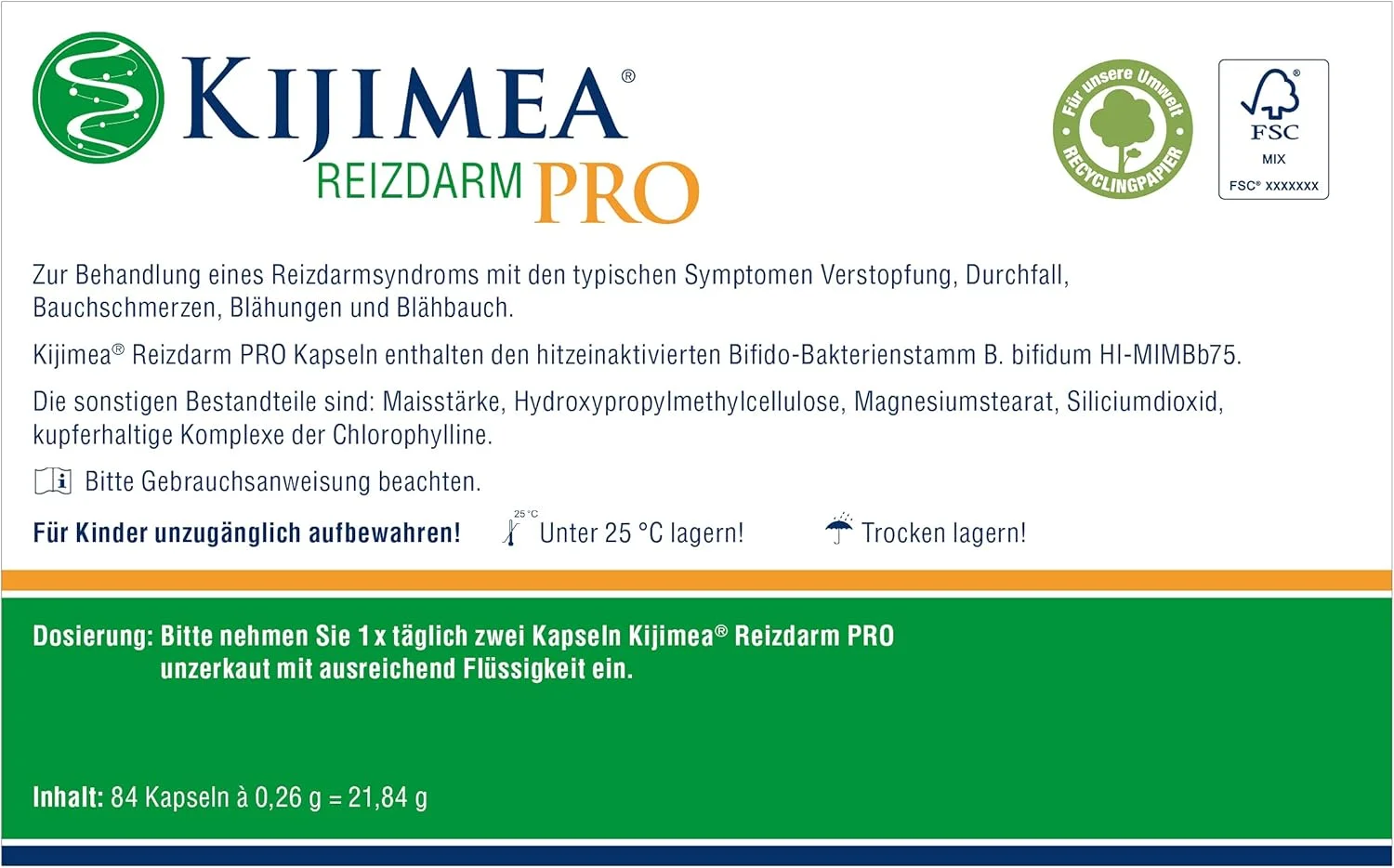 کیژیمئا کولون ایریتیبل پرو 84 کپسول