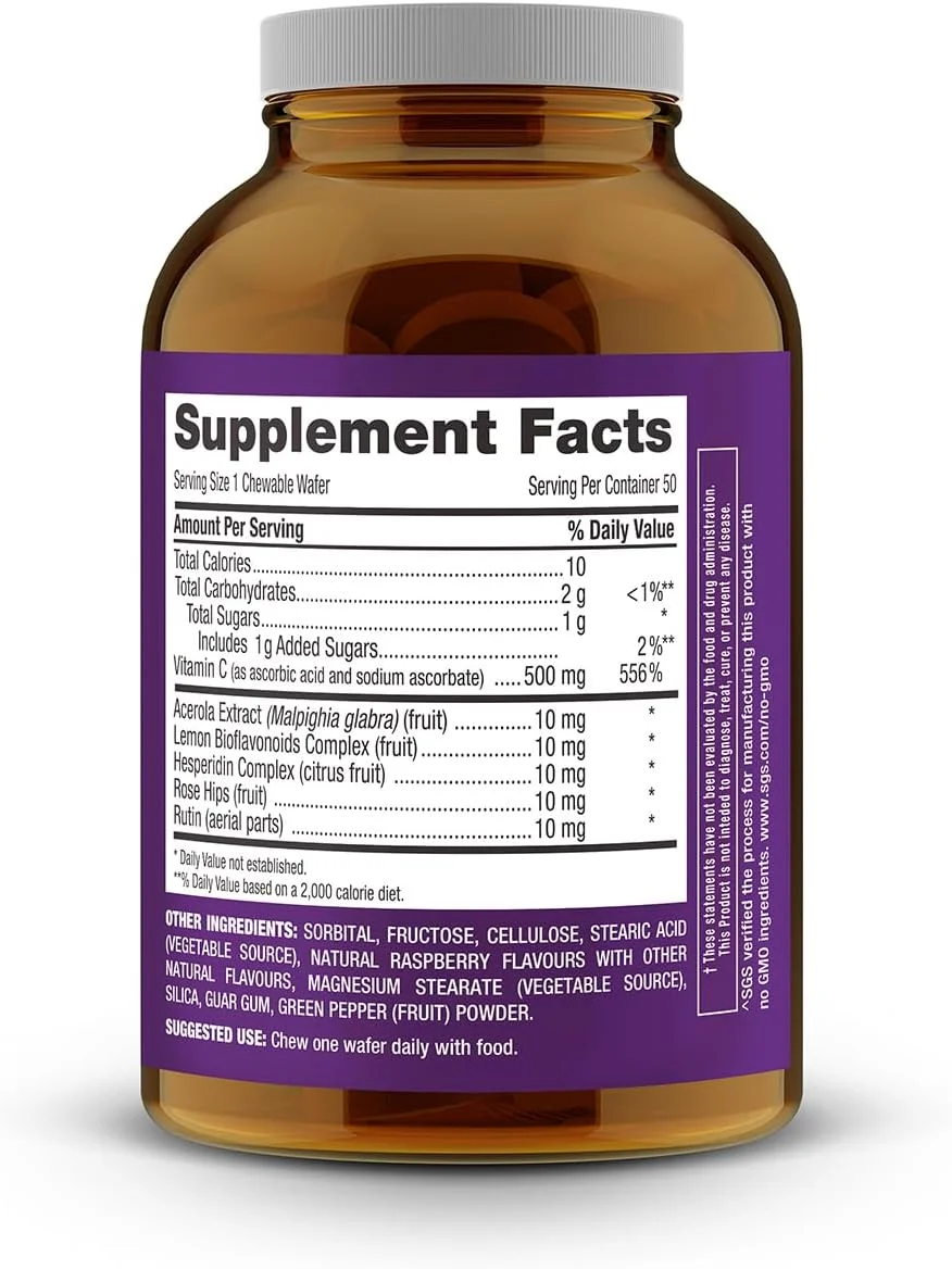 آی ویتامین ث 500 میلی گرم جویدنی آی رمدیز - ویتامین تقویت کننده سیستم ایمنی با طعم طبیعی مرکبات - 50 قرص جویدنی