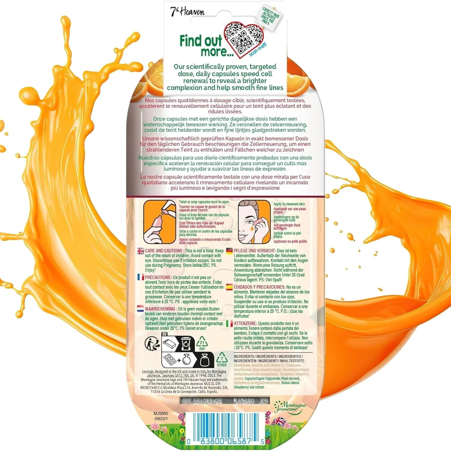 کپسول های کنسانتره روشن کننده ویتامین C نوتری اکتیو سونته هون، 7 عدد