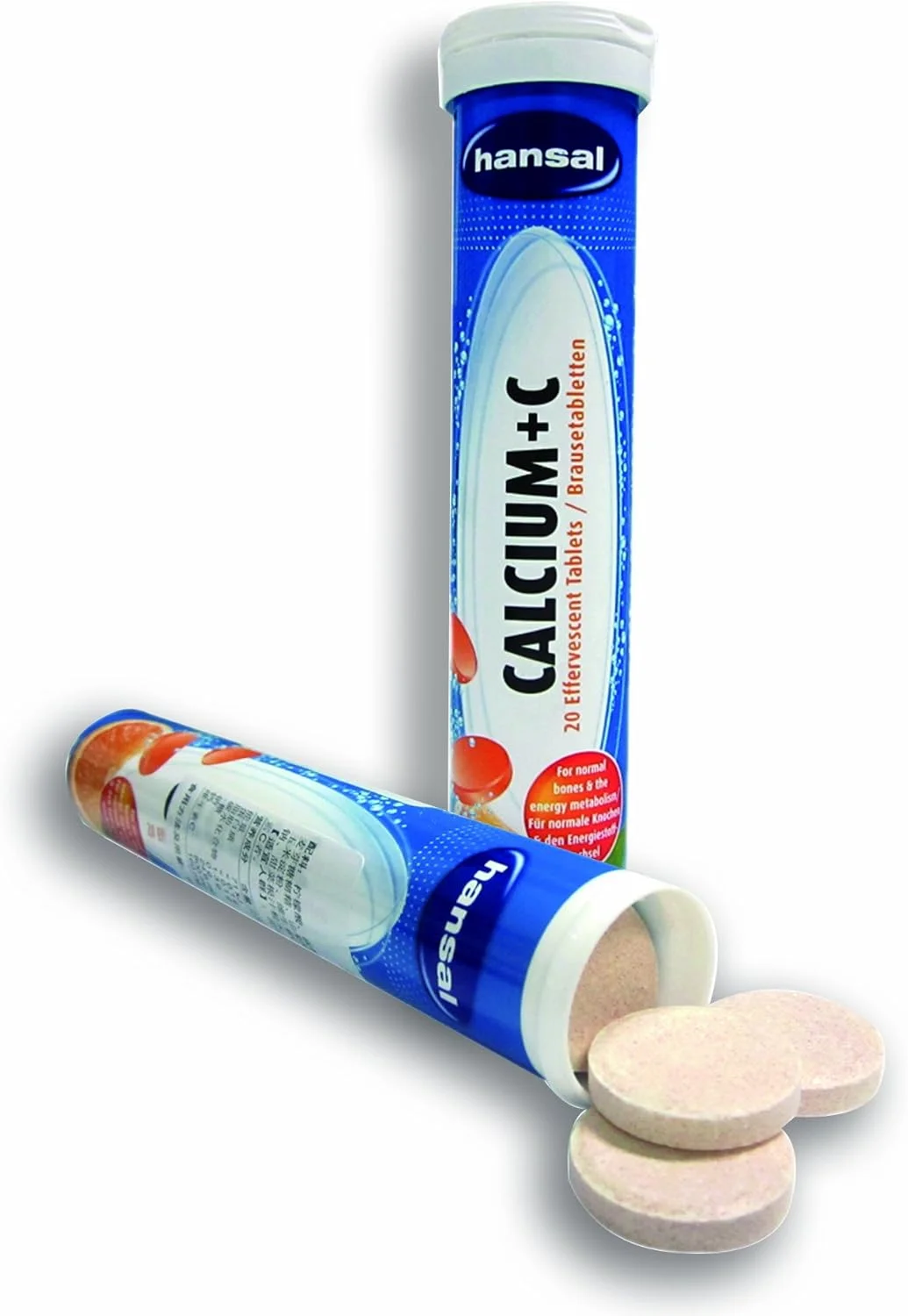 هانسال ویتامین (مکمل غذایی) - کلسیم + ویتامین ث 20 عدد قرص جوشان 82 گرم