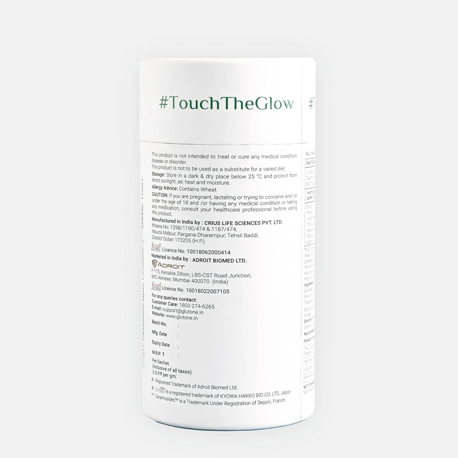 قرص خوراکی گلوتون-هیدرا | گلوتاتیون ستریای به همراه سرامیدها برای پوست خشک | پوست درخشان و هیدراته | بسته 30 عددی