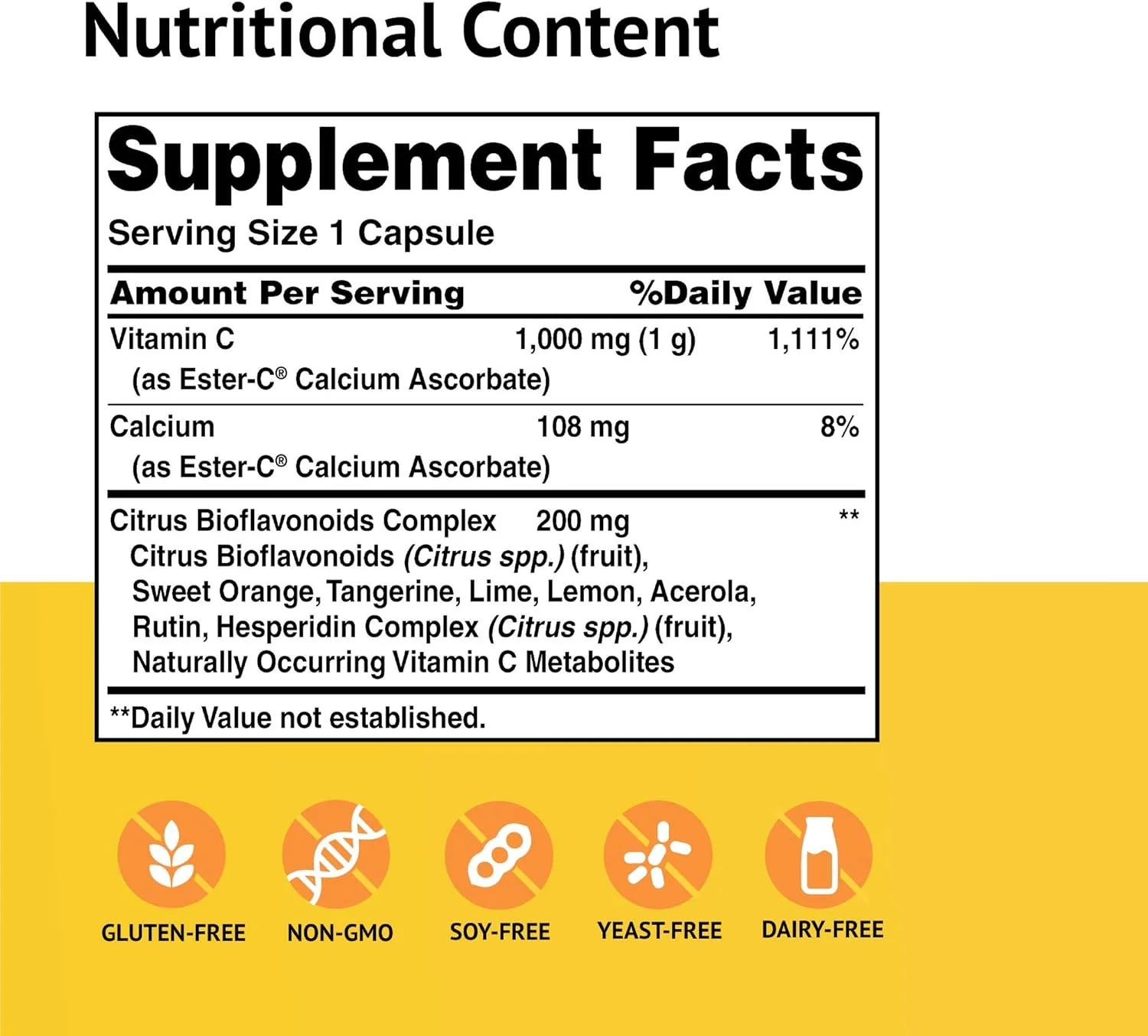 استر-سی امریکن هلث - به همراه بیوفلاونوئیدهای مرکبات - 1000 میلی گرم. 90 کپسول