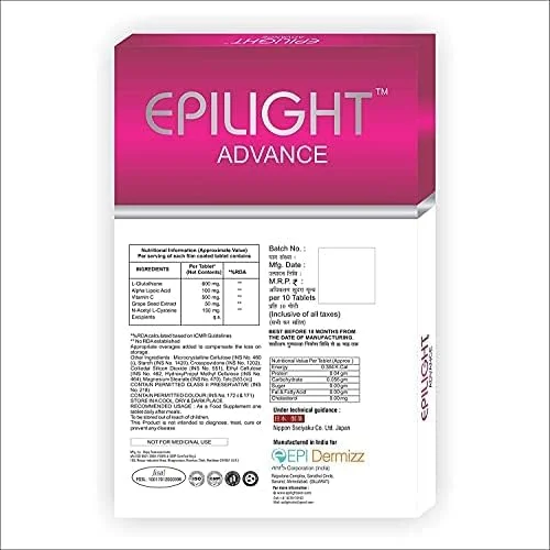 قرص ال-گلوتاتیون ادونس برای پوست سالم و درخشان آقایان و بانوان به همراه ویتامین C (30 عدد) (بسته 3 عددی)