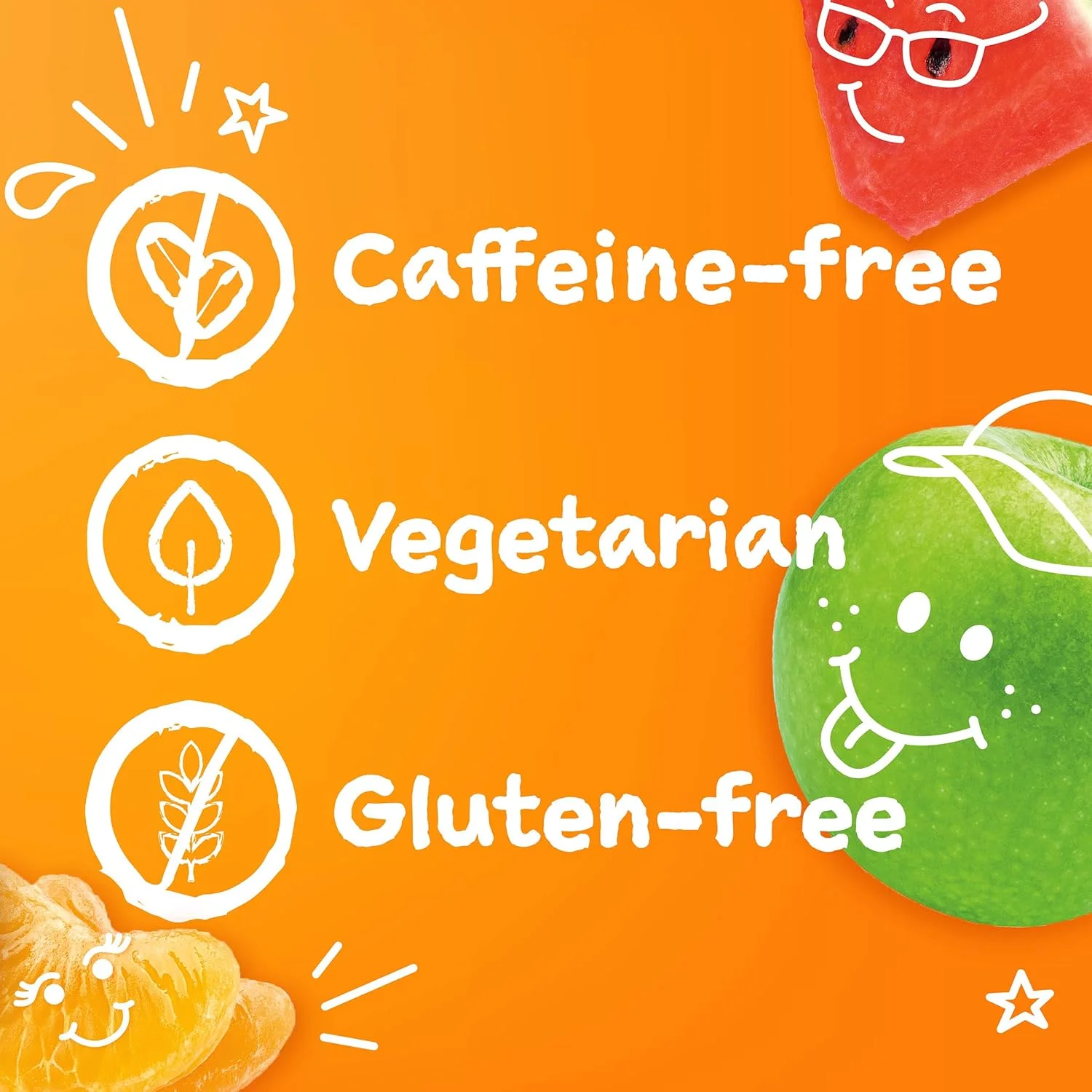 مکمل های غذایی پشتیبانی روزانه از سیستم ایمنی کودکان Emergen-C، پاستیل های طعم دار حاوی ویتامین C و ویتامین های B، پاستیل های طعم دار میوه ای - 44 عدد