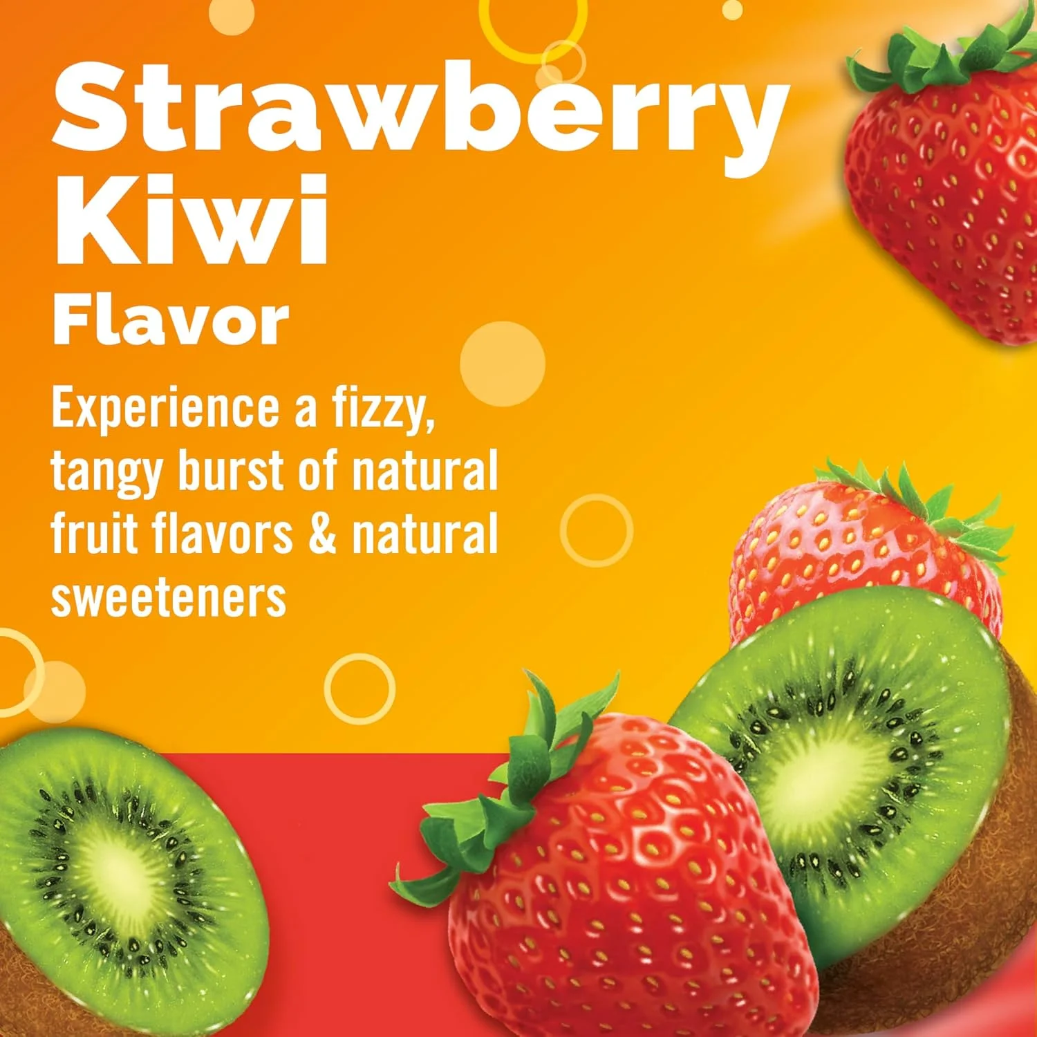 مخلوط نوشیدنی مکمل غذایی امرجن-سی با 1000 میلی گرم ویتامین C، بسته های پودری 8.8 گرمی، بدون کافئین (طعم توت فرنگی-کیوی، 30 عدد)