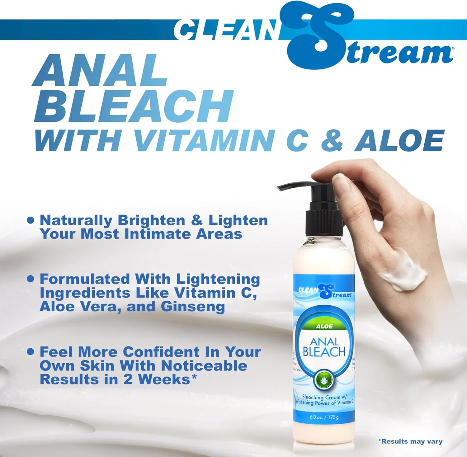 کرم روشن کننده پوست بدن سری مستر کلین استریم 170 گرمی حاوی ویتامین C و آلوئه