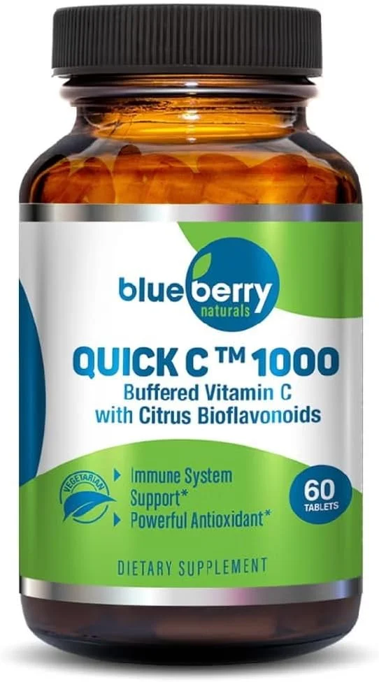 قرص های ویتامین C بافر شده بلوبری نچرالز 1000 میلی گرم، 60 عددی