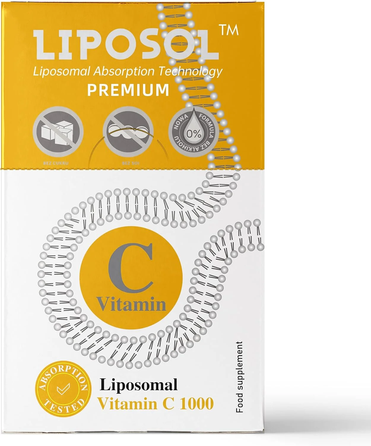 آلینس ویتامین C لیپوزومال 1000 میلی گرمی برای سلامت سیستم ایمنی - 40 ساشه سافت ژل با فناوری جذب لیپوزومی ممتاز - مکمل ویتامین C برای بزرگسالان لیپوزول