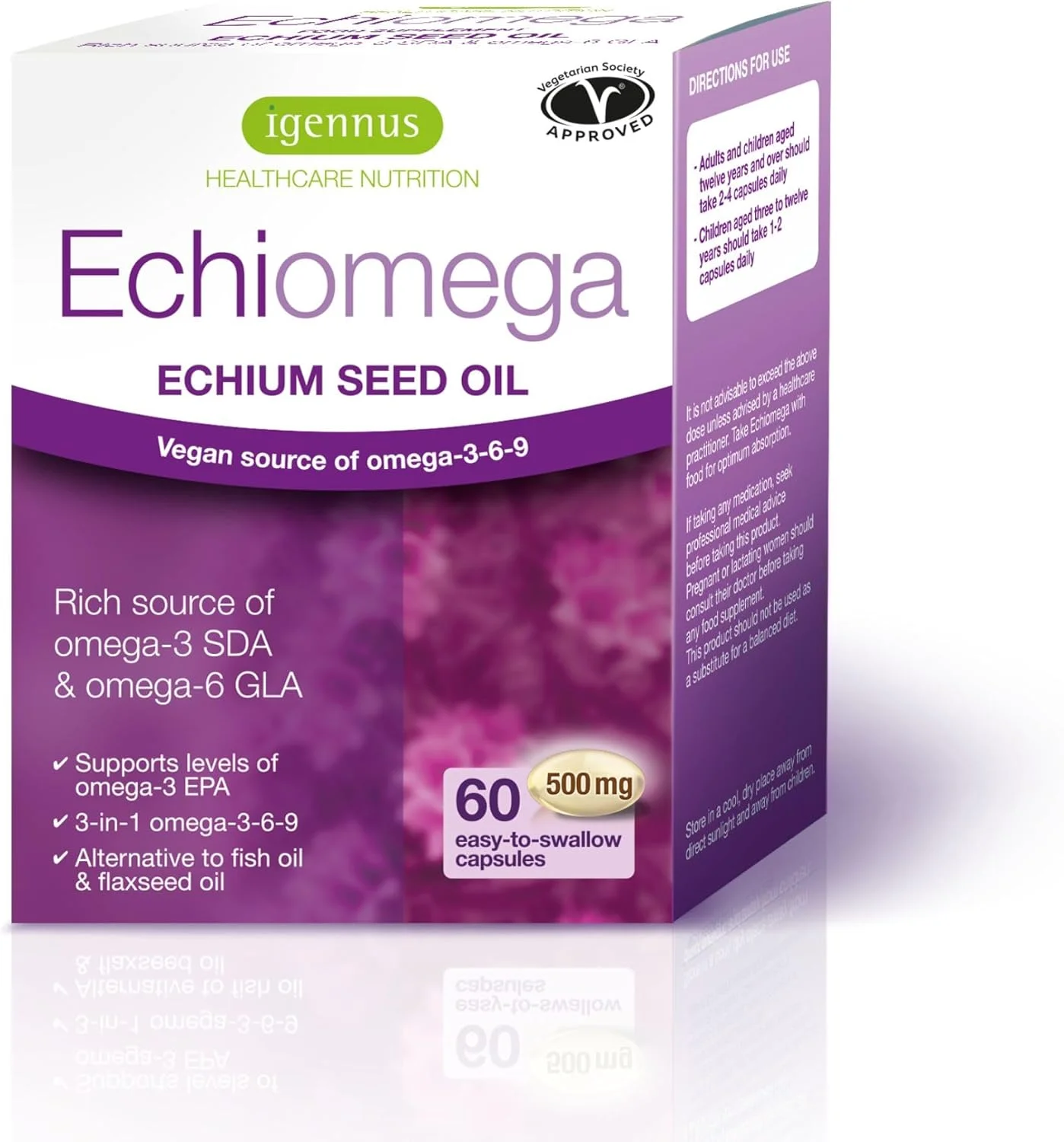 ایگنوس اکیومگا امگا 3-6-9 گیاهی، روغن دانه اکیوم گیاهی، نسبت ایده آل 2:1 امگا 3 به امگا 6 GLA، سلامت بانوان، 60 سافت ژل کوچک ایگنوس اکیومگا امگا 3-6-9 گیاهی، روغن دانه اکیوم گیاهی، نسبت ایده آل 2:1 امگا 3 به امگا 6 GLA، سلامت بانوان، 60 سافت ژل کوچک