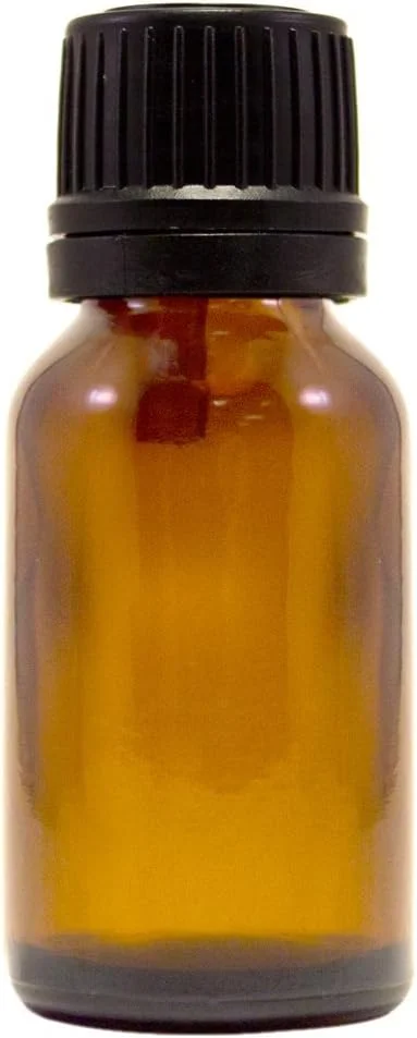 بطری شیشه ای کهربایی 15 میلی لیتری با قطره چکان (بسته 12 عددی)