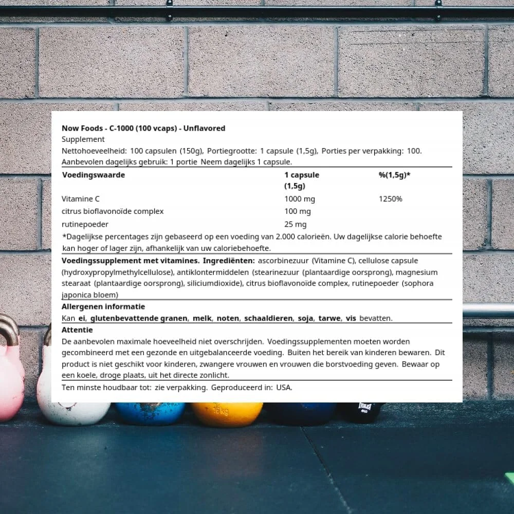 کپسول های گیاهی ویتامین C1000 ناو فودز، 100 کپسول گیاهی در هر بطری