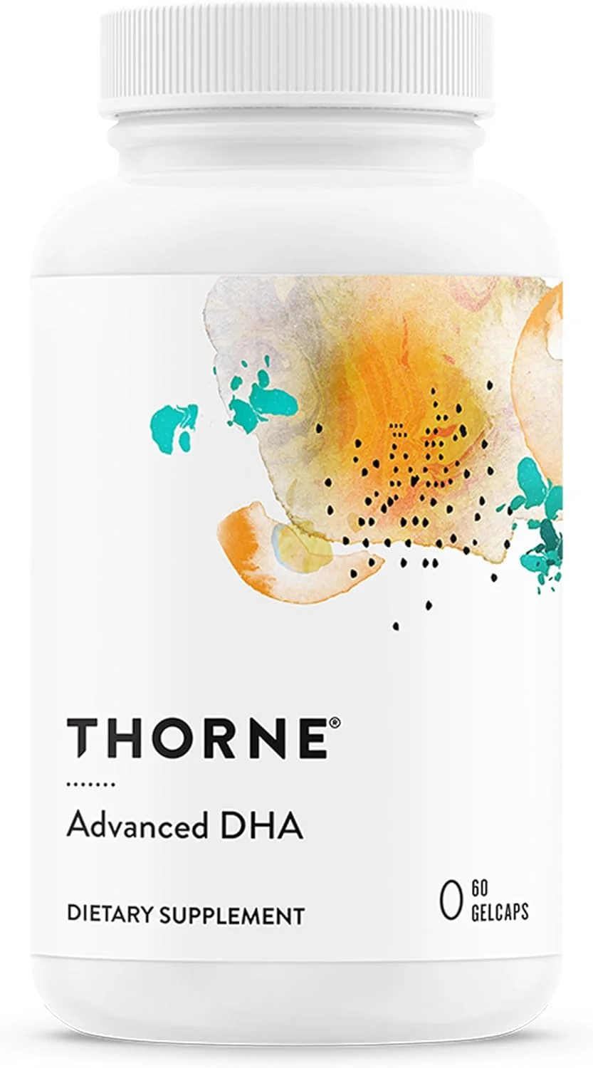 Thorne Advanced DHA - 650 میلی گرم DHA و 200 میلی گرم EPA - پشتیبانی از سلامت مغز و عملکرد عصبی - 60 سافت ژل