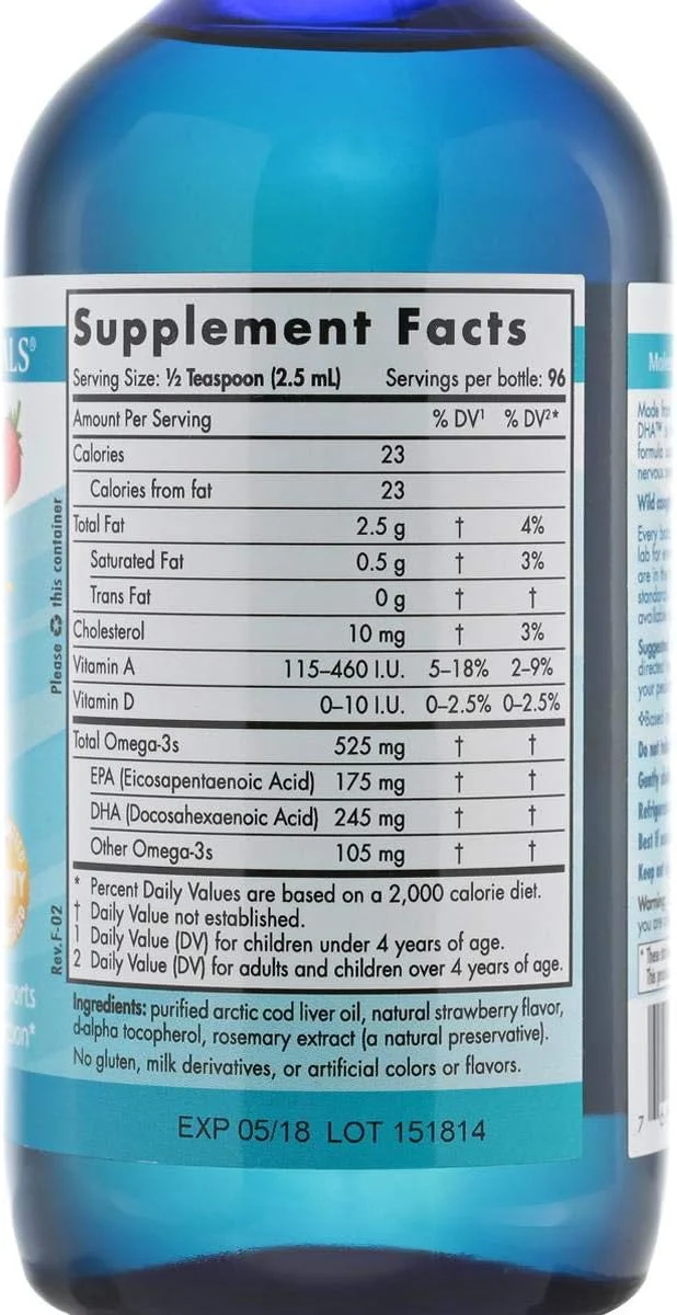 نوردیک نچرالز - DHA با طعم توت فرنگی برای کودکان (236 میلی لیتر)
