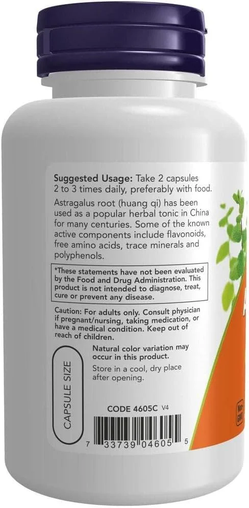 Now Foods، آستراگالوس، 500 میلی گرم، 100 کپسول