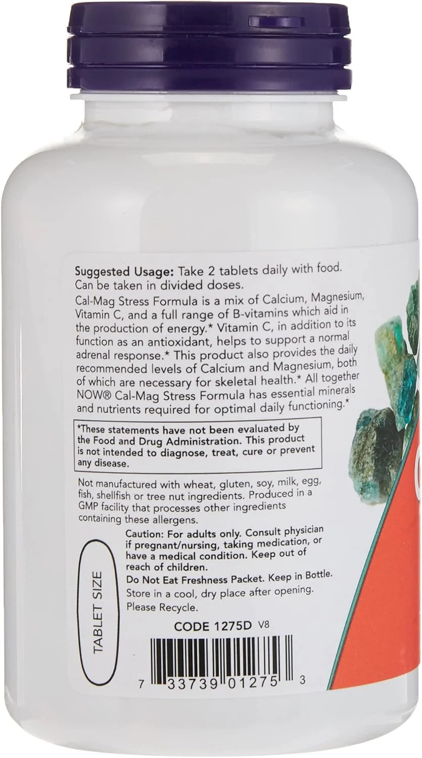 قرص های کلسیم-منیزیم فرمول استرس ناو فودز 100 عددی