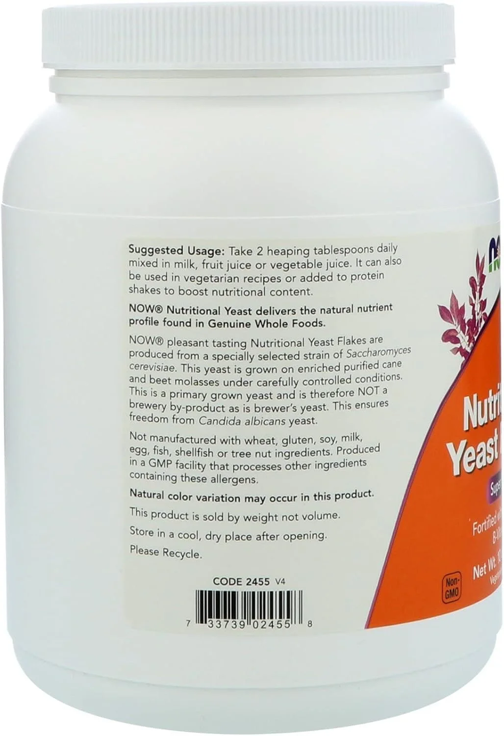 پودر مخمر مغذی نو فودز، 283 گرم