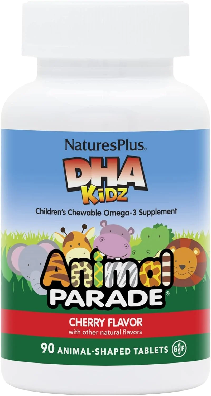 نِیچرز پلاس - قرص جویدنی DHA کودکان با طعم گیلاس، ۹۰ عدد