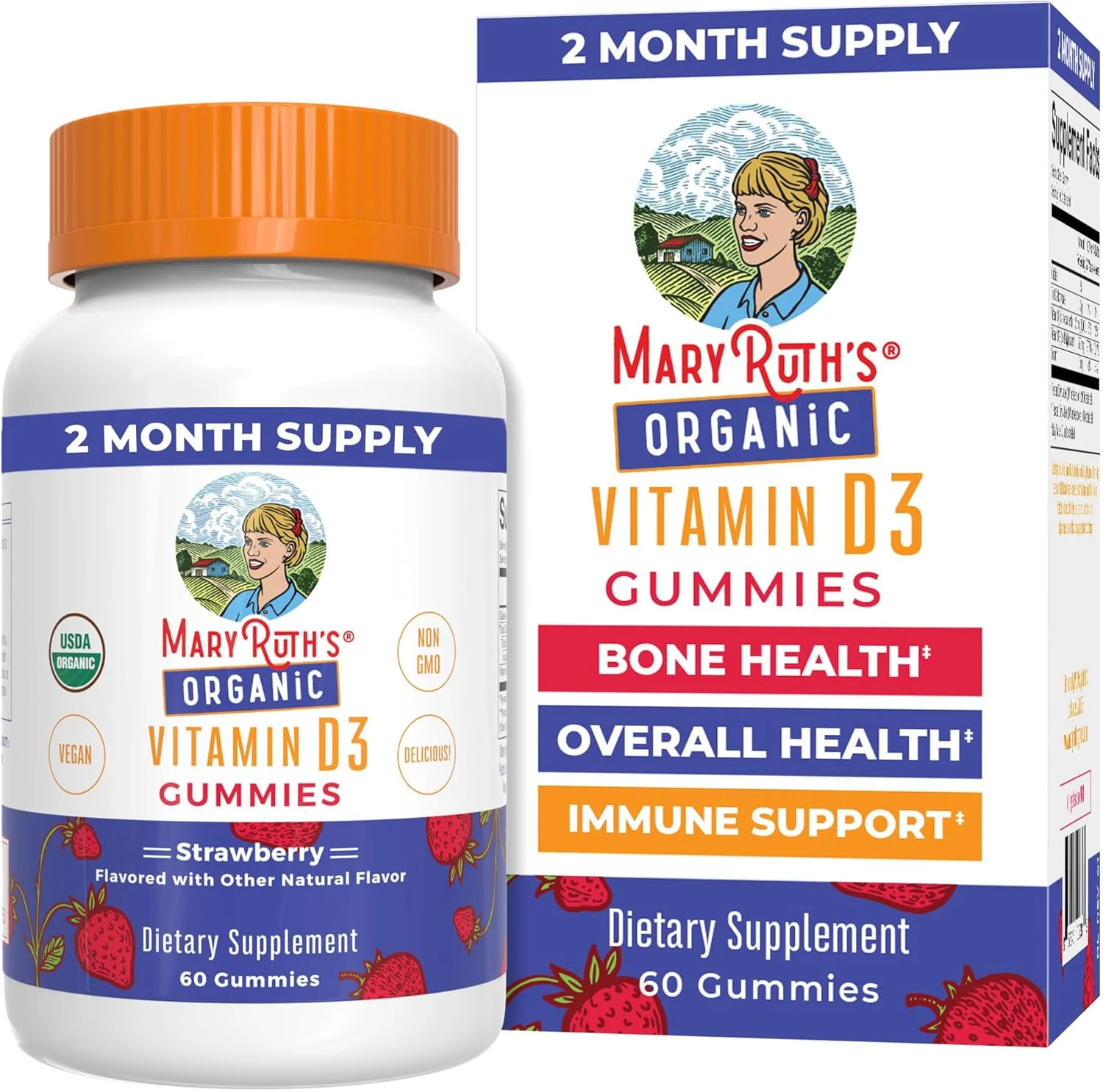 پاستیل های ویتامین D3 ارگانیک MaryRuth Organics