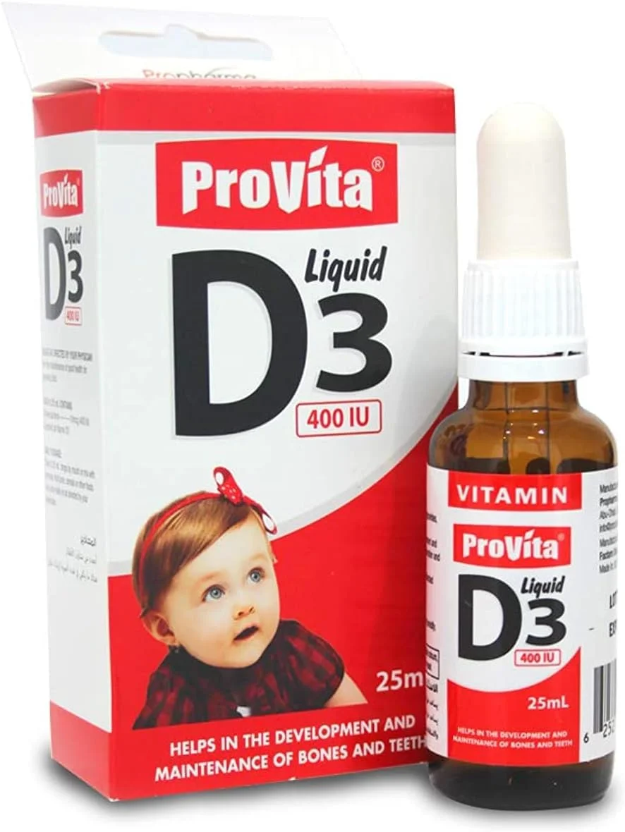 مایع ویتامین D3 پروویتا 400IU 25 میلی لیتر | تقویت کننده سیستم ایمنی