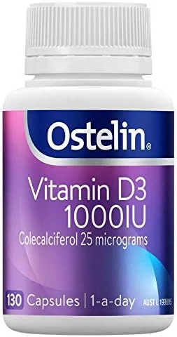 استئولین ویتامین D3-1000IU - 130 کپسول مکمل روزانه